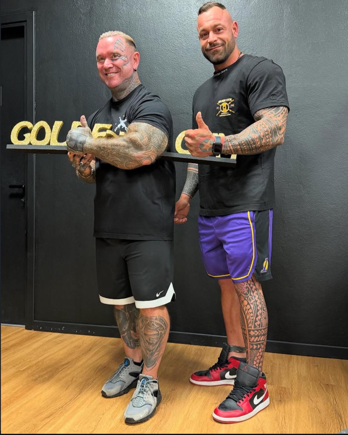 Andrea con il team Golden Gym